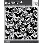 Hero Arts Cling Stamp 6"X6" Fluttering Butterflies Bold Prints