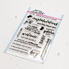 Heffy Doodle New Arrival Sentiment Clear Stamps (HFD0479)