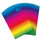 Regenboogpapier 22x32 cm, tweezijdig bedrukt, 10 vel, 200 grams