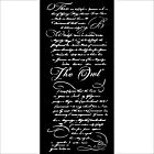 Stamperia The Owl's House Thick Stencil 20X25cm Letter (KSTDL126)