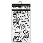 Stamperia A New Beginning Thick Stencil 12x25cm Notes (KSTDL154)