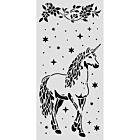 Stamperia Wonderland Thick Stencils 12x25cm Unicorn (KSTDL162)