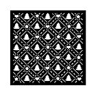Stamperia Candy Christmas Thick stencil 18X18cm Tree Pattern (KSTDQ123)