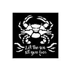 Stamperia Silent Sea Thick Stencil 12x12cm Crab (KSTDS37)