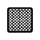 Stamperia Candy Christmas Thick Stencil 12X12cm Waffle attern (KSTDS50)