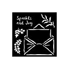 Stamperia The Owl's House Thick Stencil 12X12cm Letter (KSTDS53)