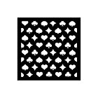 Stamperia Alice in Christmas Thick Stencil 12X12cm Poker Cards (KSTDS55)