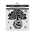 Stamperia A New Beginning Thick Stencil 12x12cm The World Tree (KSTDS72)