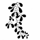 Lavinia Stamps Mistletoe LAV091