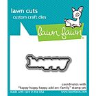 Lawn Fawn custom craft dies happy happy happy add-on: family - lawn cuts