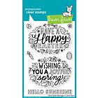Lawn Fawn 4x6 clear stamp set giant easter messages