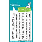 Lawn Fawn 3x4 clear stamp set simply fall sentiments