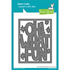 Lawn Fawn dies giant outlined oh what fun