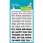 Lawn Fawn 4x6 clear stamp set Offset Sayings: Everyday