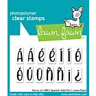 Lawn Fawn 2x3 clear stamp set Henry Jr.'s ABCs Spanish Add-On