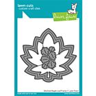 lawn fawn dies stitched maple leaf frame