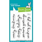 Lawn Fawn 3x4 clear stamp set scribbled sentiments: winter