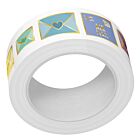 Lawn Fawn happy mail foiled washi tape