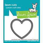 Lawn Fawn dies magic heart messages - lawn cuts