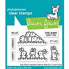 Lawn Fawn 2x3 clear stamp set hay there, hayrides! bunny add-on