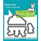 Lawn Fawn dies hay there, hayrides! bunny add-on lawn cuts