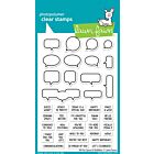 Lawn Fawn 4x6 clear stamp set all the speech bubbles