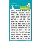 Lawn Fawn 4x6 clear stamp set henryﾒs build-a-sentiment: spring