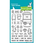 Lawn Fawn 4x6 clear stamp set treat cart