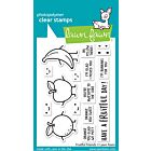 Lawn Fawn 3x4 clear stamp set fruitful friends