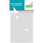 Lawn Fawn valentine mice coloring stencils