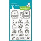 Lawn Fawn 4x6 clear stamp set spring basket