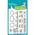 Lawn Fawn 3x4 clear stamp set simply celebrate teachers