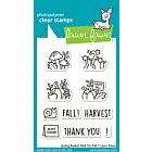 Lawn Fawn 3x4 clear stamp set spring basket add-on: fall