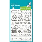 Lawn Fawn 4x6 clear stamp set cozy cats