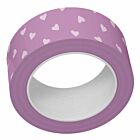 Lawn Fawn purple tiny hearts washi tape
