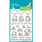 Lawn Fawn 4x6 clear stamp set a mole lot of love
