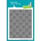 Lawn Fawn stand-alone die checkered hearts backdrop: portrait