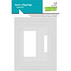 Lawn Fawn postage rectangle stackables stencils