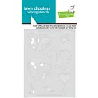 Lawn Fawn scent with love add-on coloring stencils