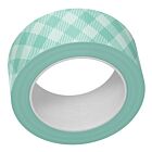 Lawn Fawn aqua gingham washi tape