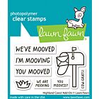 Lawn Fawn 2x3 clear stamp set highland cows! add-on
