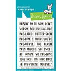 Lawn Fawn 3x4 clear stamp set henry's build-a-sentiment: honey bee