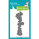 Lawn Fawn die scripty congrats