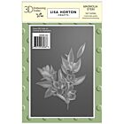 Lisa Horton Crafts Embossing Folder 5"X7" Magnolia Stem