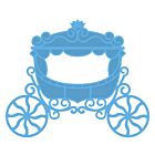 Creatables stencil princess carriage