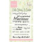Marianne Design Clear Stamps Marleen's Hello Spring & Easter (Eng)  185x120mm    