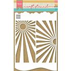 Marianne Design Craft Stencil - A4 - Slimline Zonnestralen
