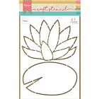 Marianne Design Craft Stencil Waterlelie by Marleen 149x210mm 