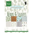 Marianne Design Paper pad Herbs & leaves A5 