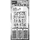 Stampers Anonymous Set #58 Tim Holtz Layering Mini Stencil (3pcs) (MST058)